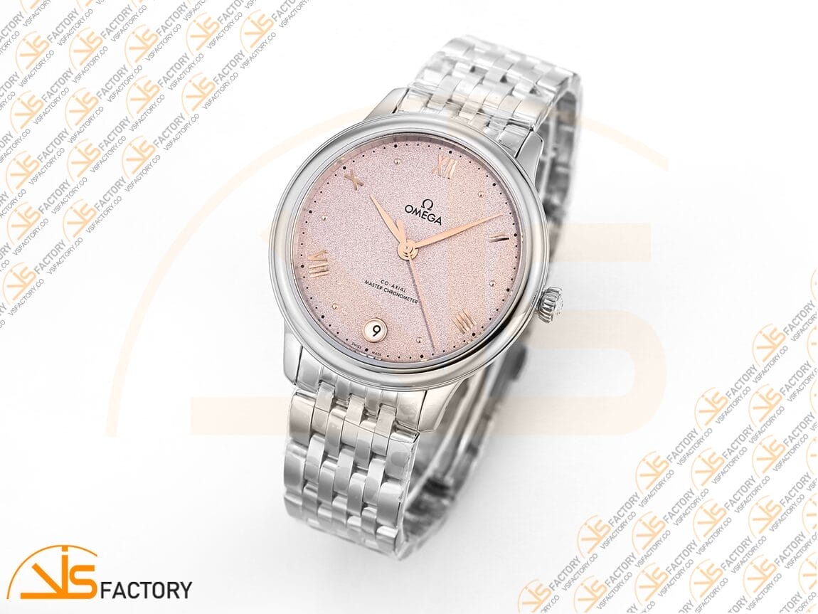 VSFactory (VSF) Omega De Ville Prestige 34mm Rose Grey Sandy Dial Steel A8800 Movement - 图片 4