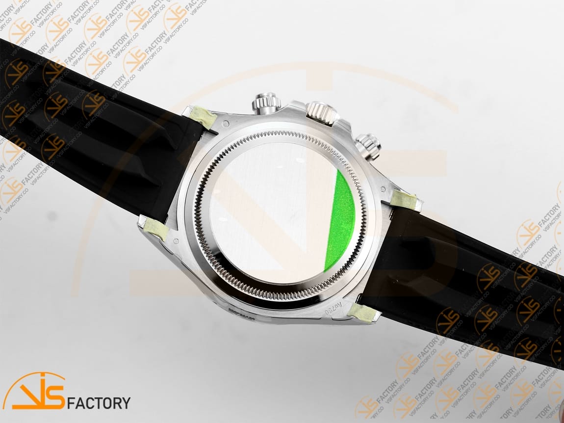 VS Factory Rolex Daytona 126519 Black Silver Diamonds Dial White Gold Oysterflex Strap Weighted VS4131 Movement - 图片 14