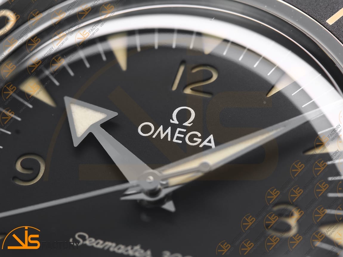 VS Factory Omega Seamaster 300 Heritage Black Dial Steel A8912 Movement - 图片 8