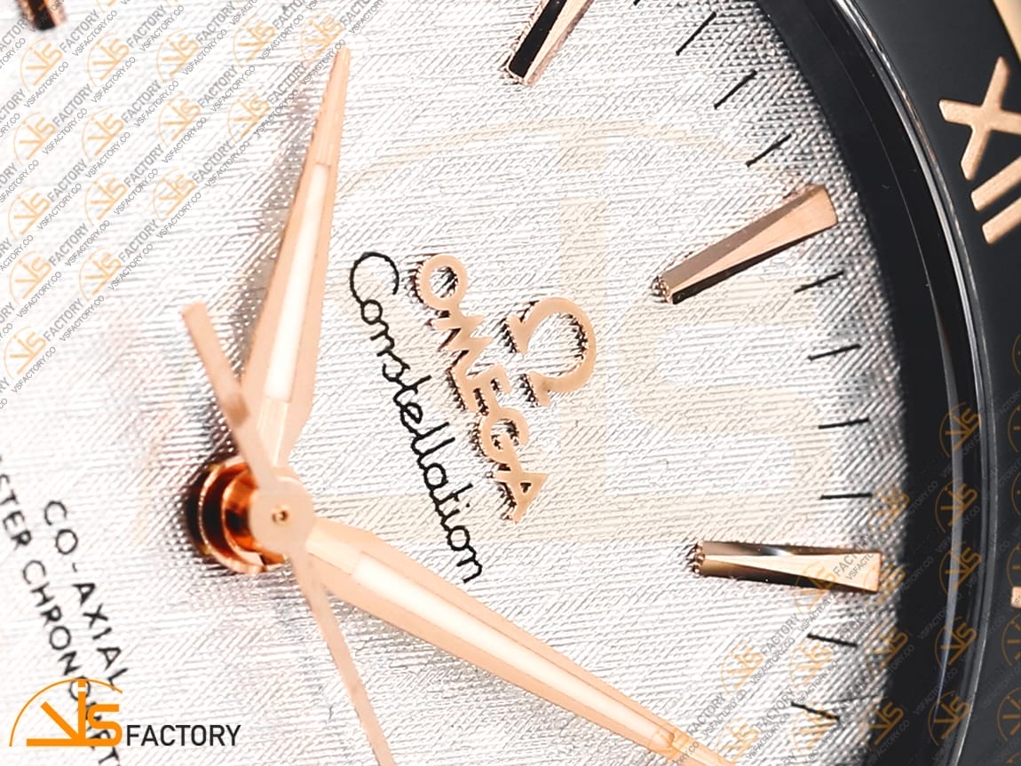 VSFactory (VSF) Omega Constellation Black Ceramic White Dial SSRG Black Rubber A8900 Movement - 图片 7