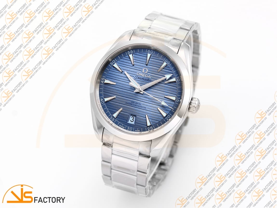 VSFactory (VSF) Omega Aqua Terra 41mm Light Blue Dial Steel A8900 Movement - 图片 4