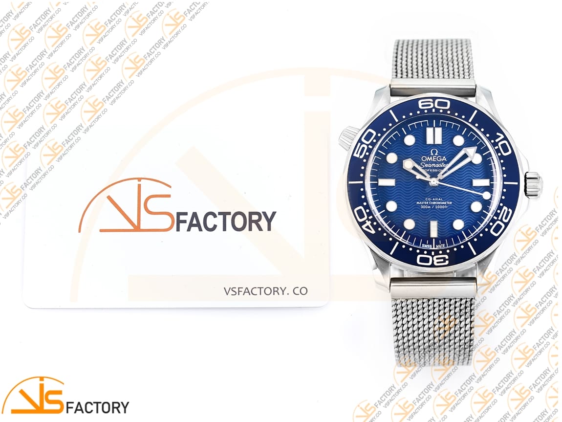 VSFactory (VSF) Omega Seamaster 300M 42mm James Bond 60th Anniversary Steel Mesh Bracelet A8806 Movement - 图片 2