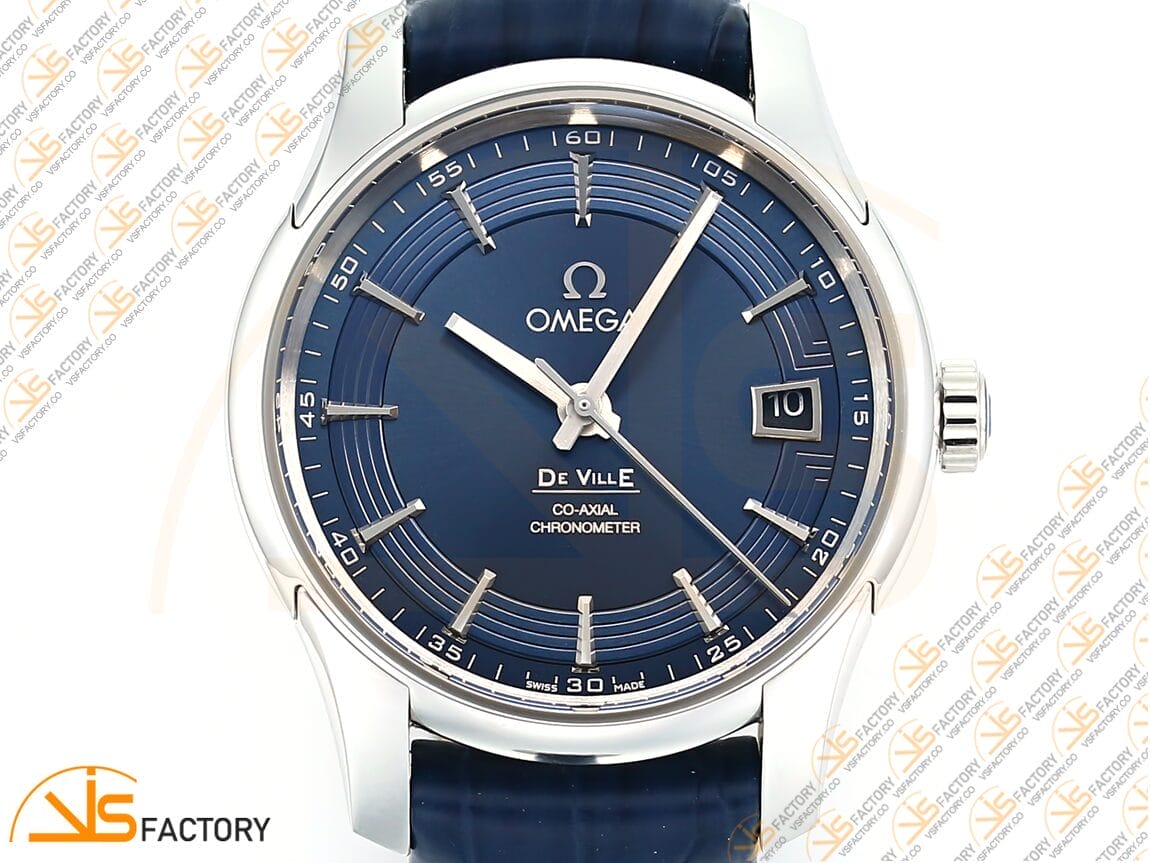VSFactory (VSF) Omega De Ville Hour Vision 41mm Blue Dial Steel A8900 Movement - 图片 4