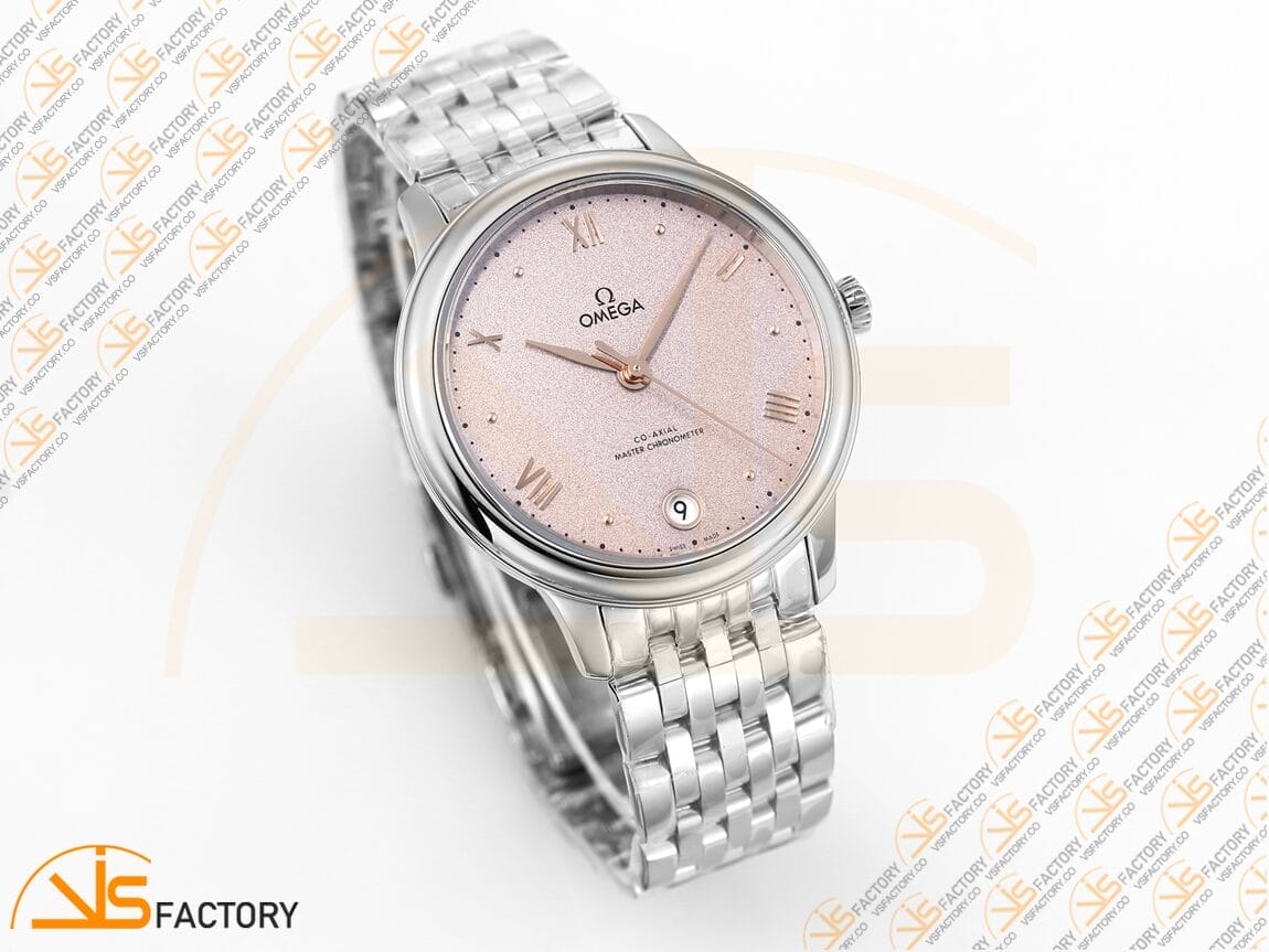 VSFactory (VSF) Omega De Ville Prestige 34mm Rose Grey Sandy Dial Steel A8800 Movement - 图片 5