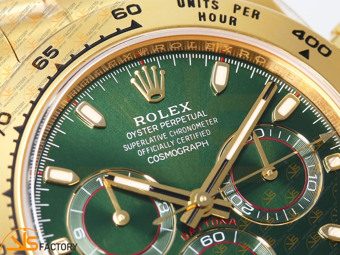 VS Factory Rolex Daytona 116508 Green Dial YG DD4130 Movement - 图片 6