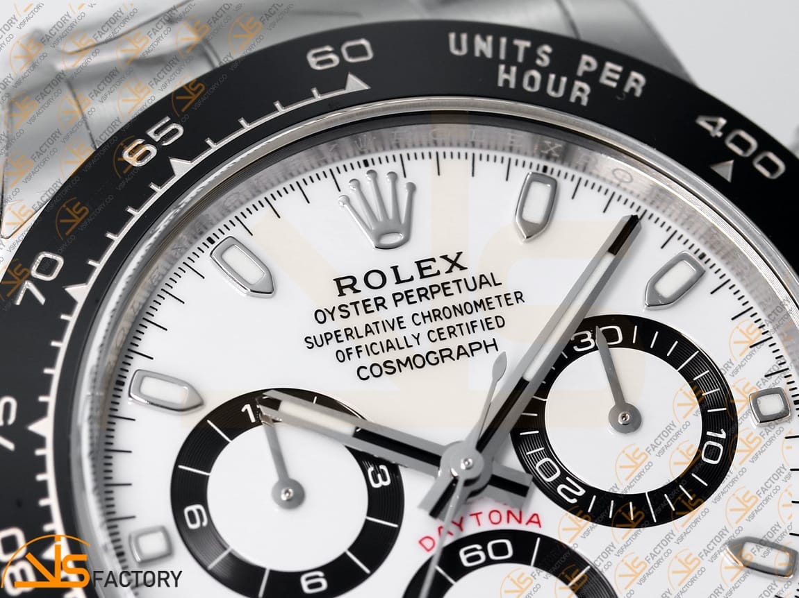 VS Factory Rolex Daytona 116500 White Dial 904L Steel DD4130 Movement - 图片 6
