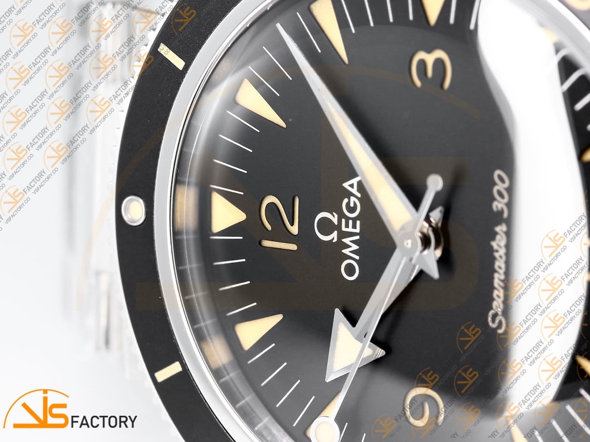 VS Factory Omega Seamaster 300 Heritage Black Dial Steel A8912 Movement - 图片 7