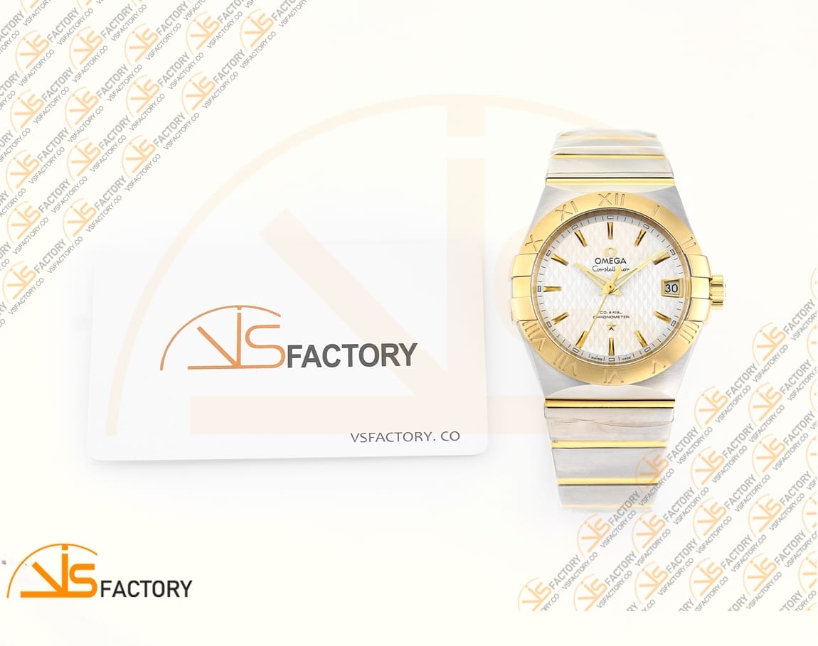 VSFactory (VSF) Omega Constellation 38mm White Dial SS YG Asia 8500 Movement - 图片 2