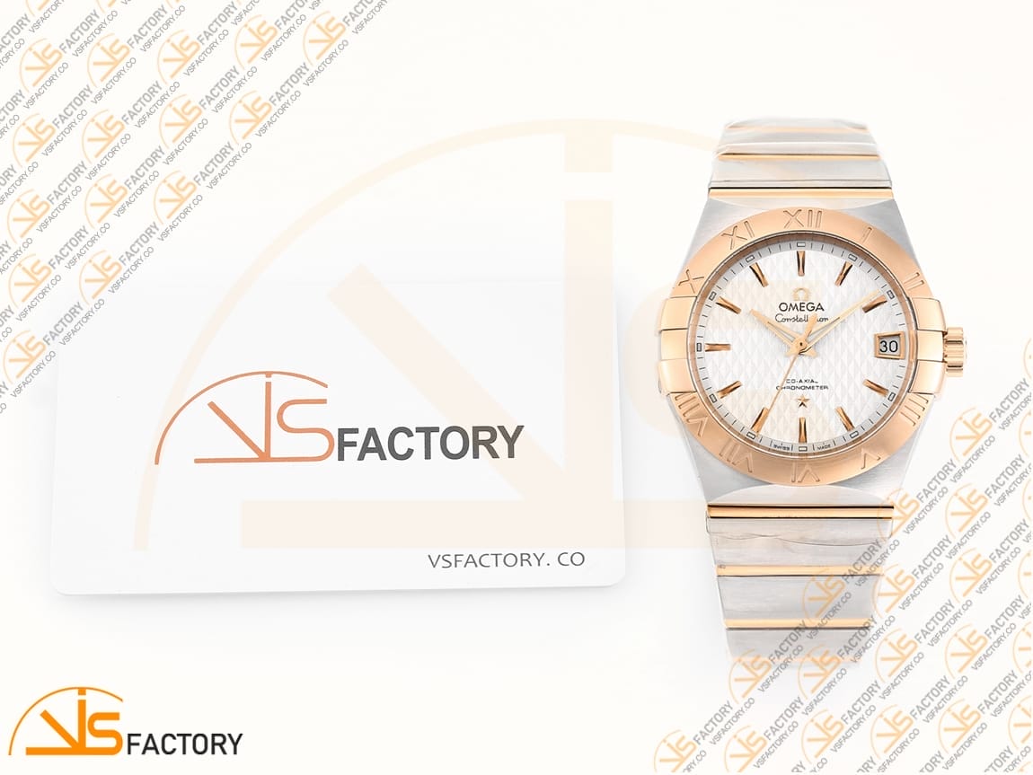 VSFactory (VSF) Omega Constellation 38mm White Dial SS/RG Asia 8500 Movement - 图片 2