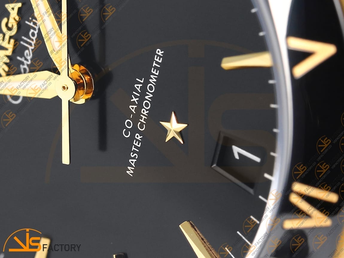 VSFactory (VSF) Omega Constellation Black Ceramic Black Dial YG Black Rubber A8900 Movement - 图片 6