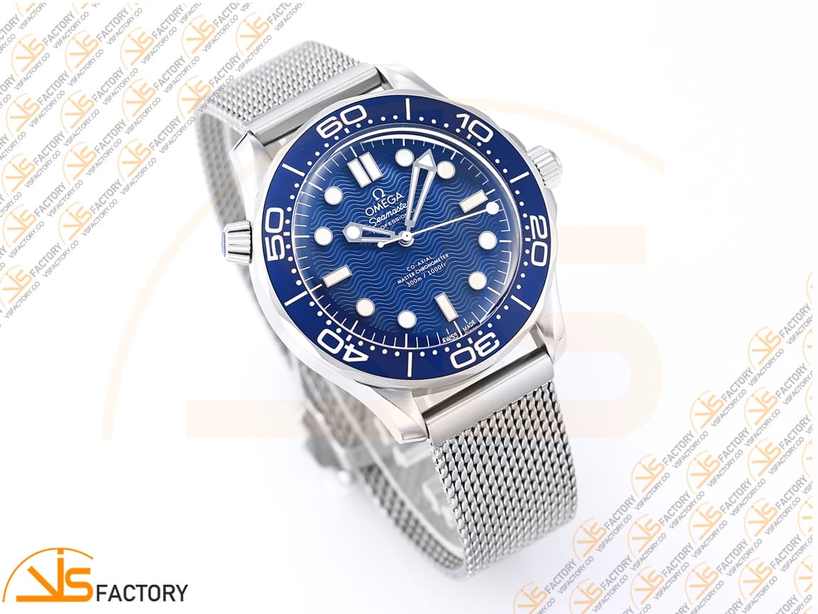 VSFactory (VSF) Omega Seamaster 300M 42mm James Bond 60th Anniversary Steel Mesh Bracelet A8806 Movement - 图片 4