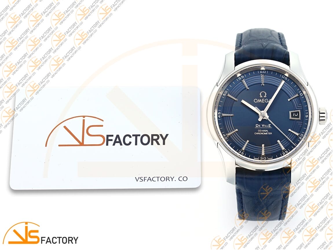 VSFactory (VSF) Omega De Ville Hour Vision 41mm Blue Dial Steel A8900 Movement - 图片 2