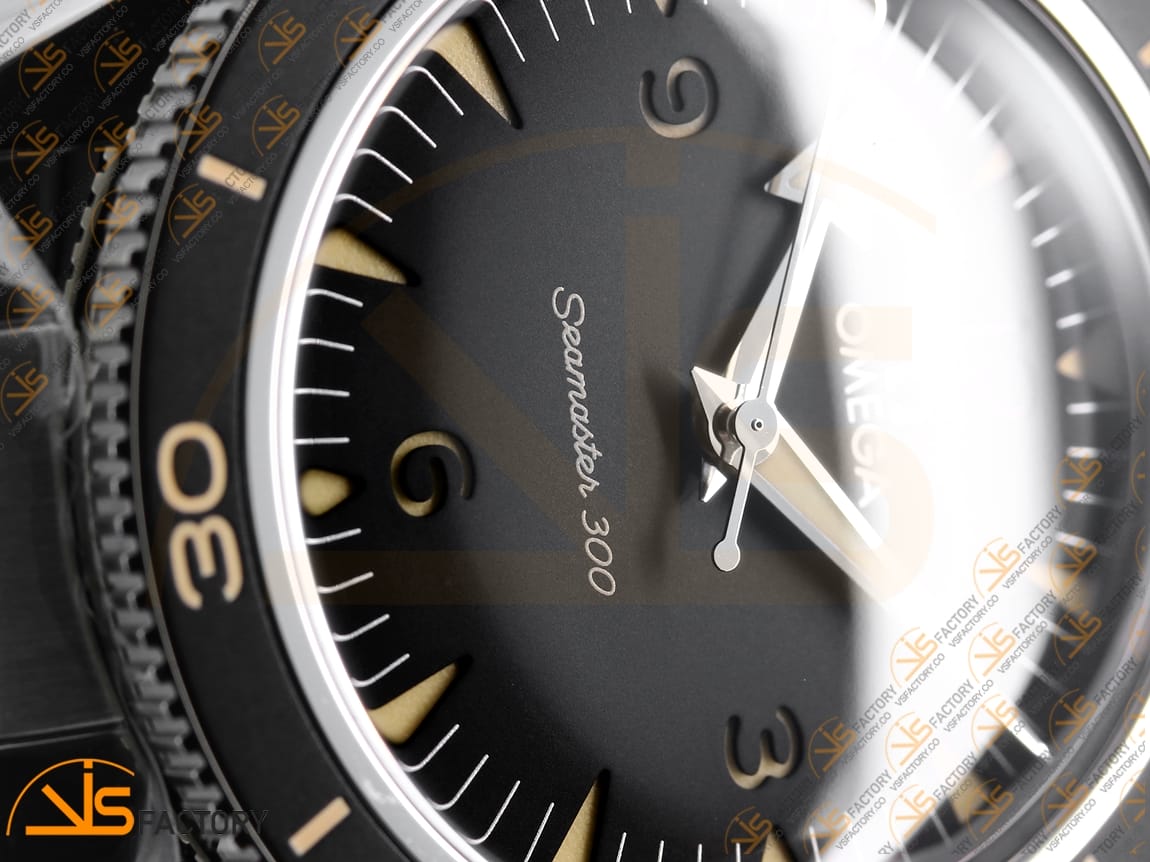 VS Factory Omega Seamaster 300 Heritage Black Dial Steel A8912 Movement - 图片 6