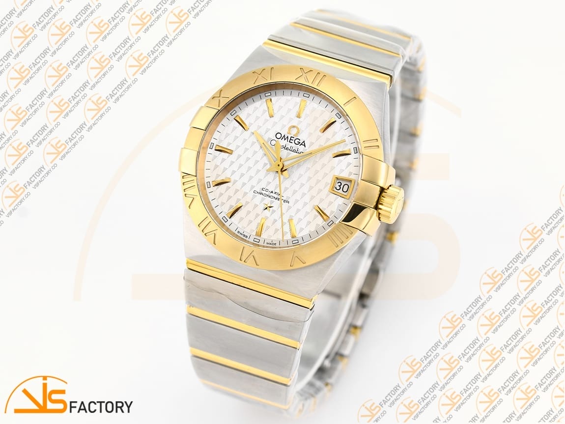 VSFactory (VSF) Omega Constellation 38mm White Dial SS YG Asia 8500 Movement - 图片 4