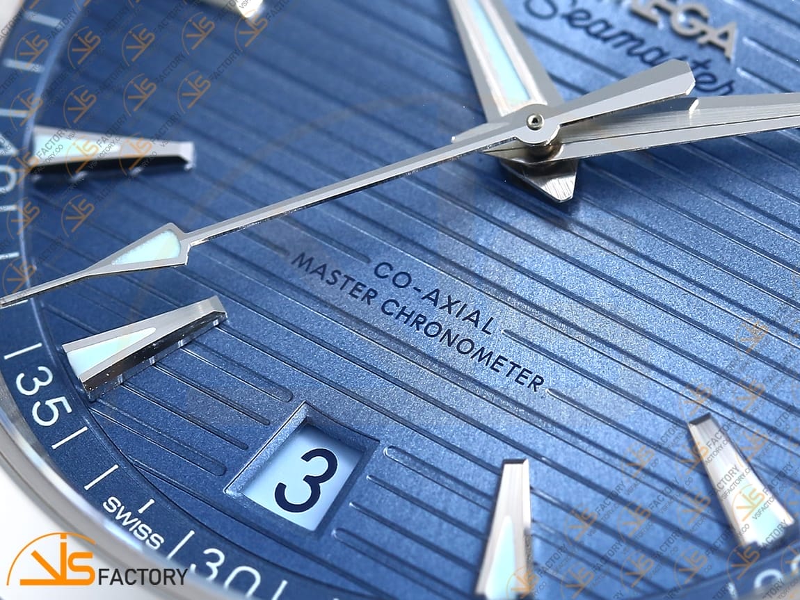 VSFactory (VSF) Omega Aqua Terra 41mm Light Blue Dial Steel A8900 Movement - 图片 6