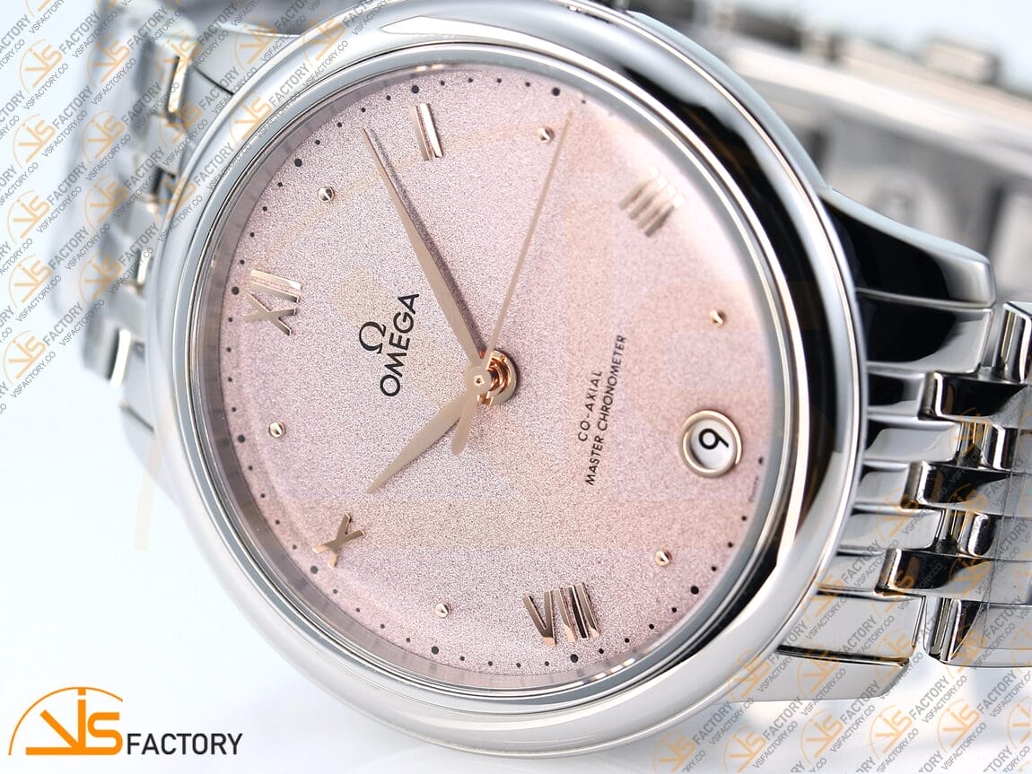 VSFactory (VSF) Omega De Ville Prestige 34mm Rose Grey Sandy Dial Steel A8800 Movement - 图片 7