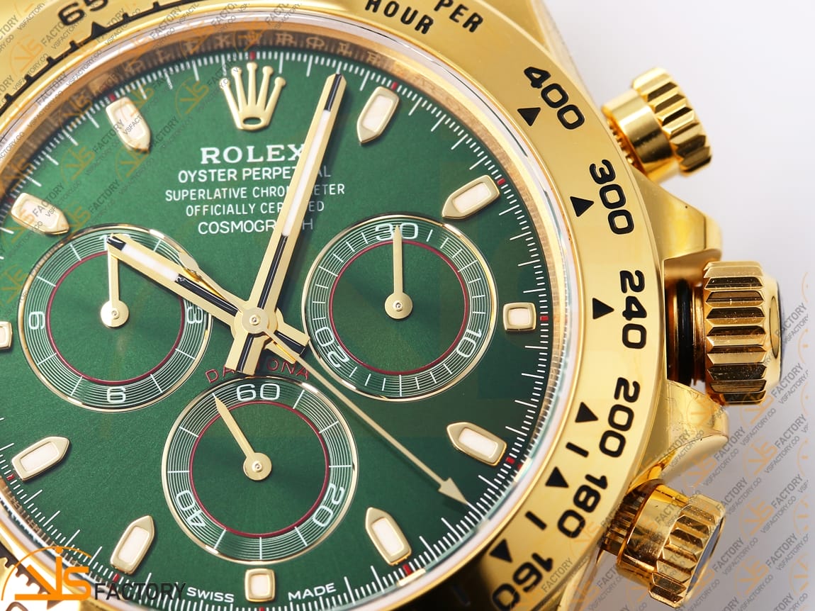 VS Factory Rolex Daytona 116508 Green Dial YG DD4130 Movement - 图片 8