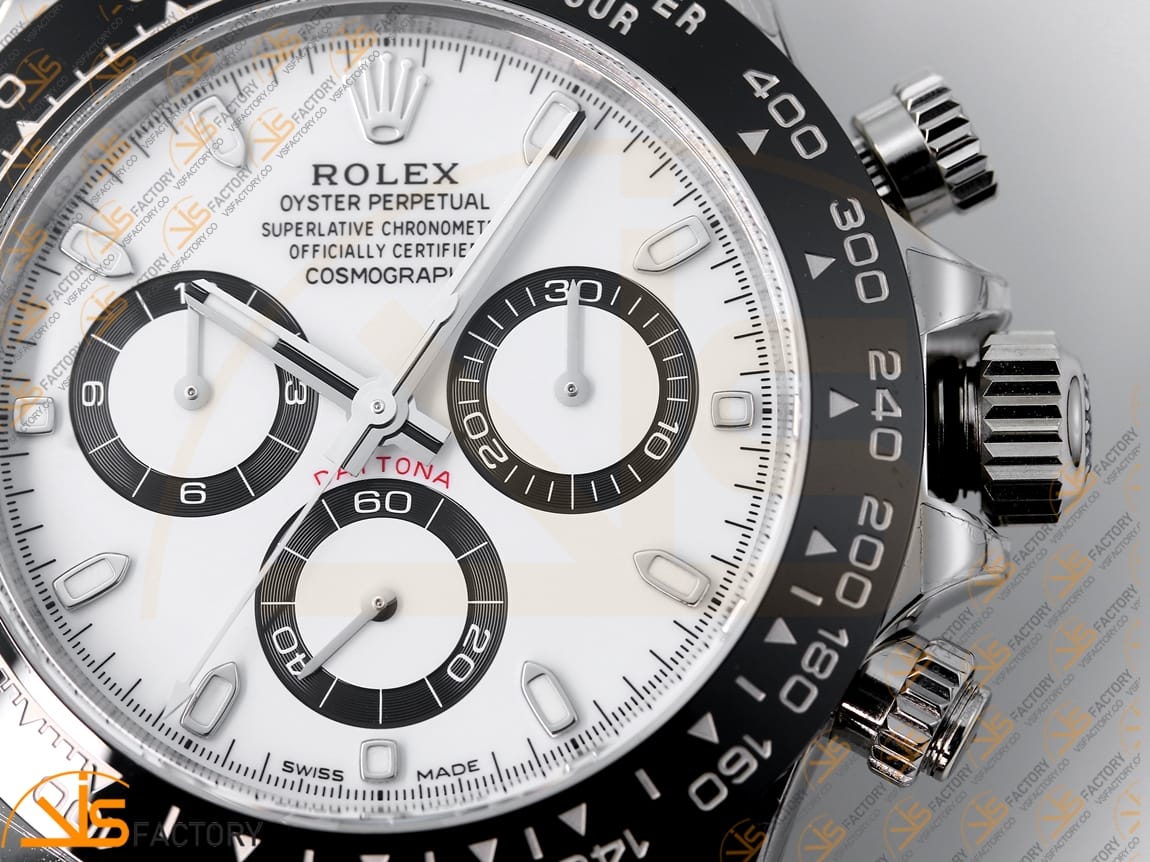 VS Factory Rolex Daytona 116500 White Dial 904L Steel DD4130 Movement - 图片 8