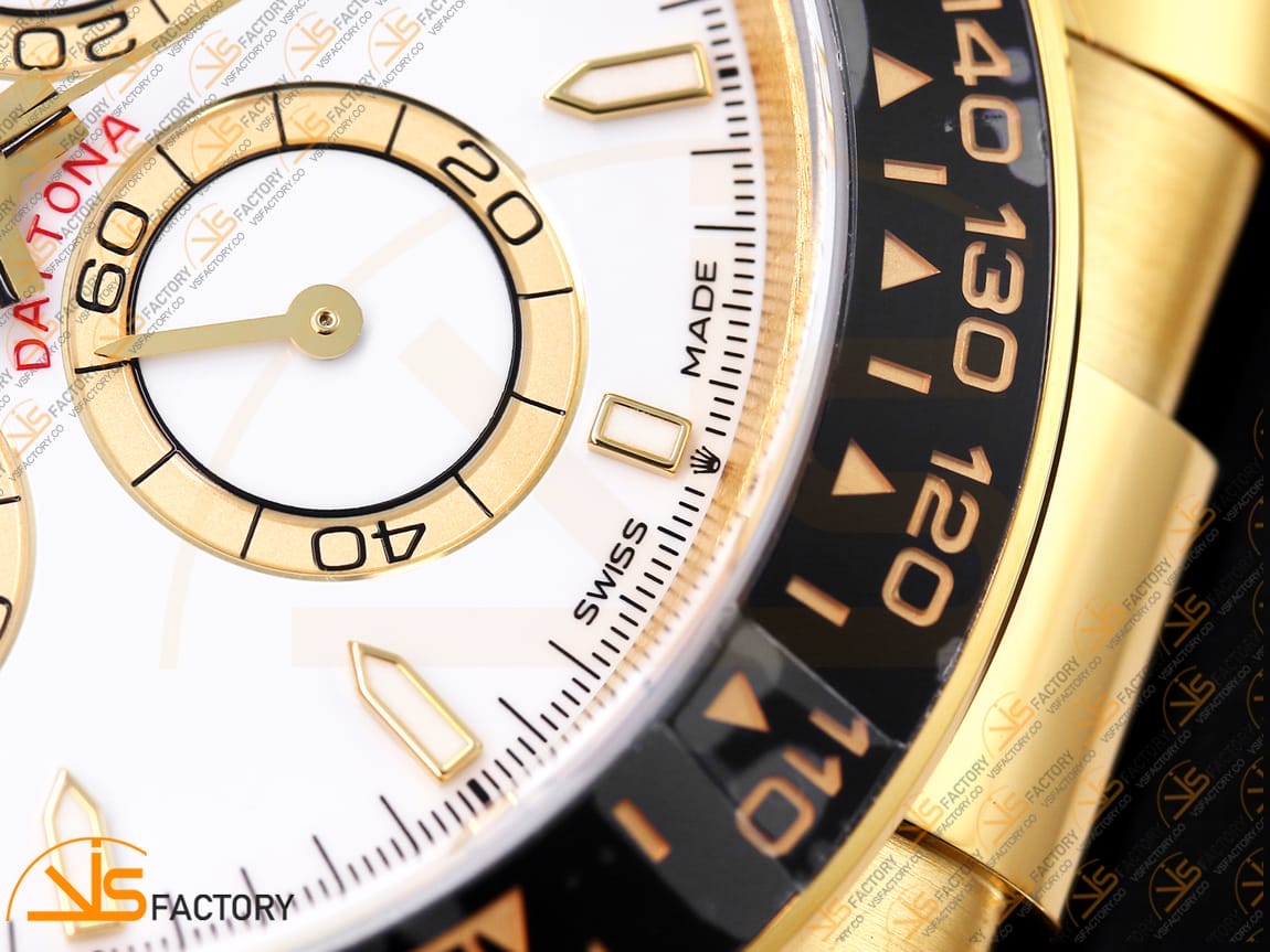 VS Factory Rolex Daytona 126518 White Dial YG Oysterflex Strap VS4131 Movement(Weighted) - 图片 9