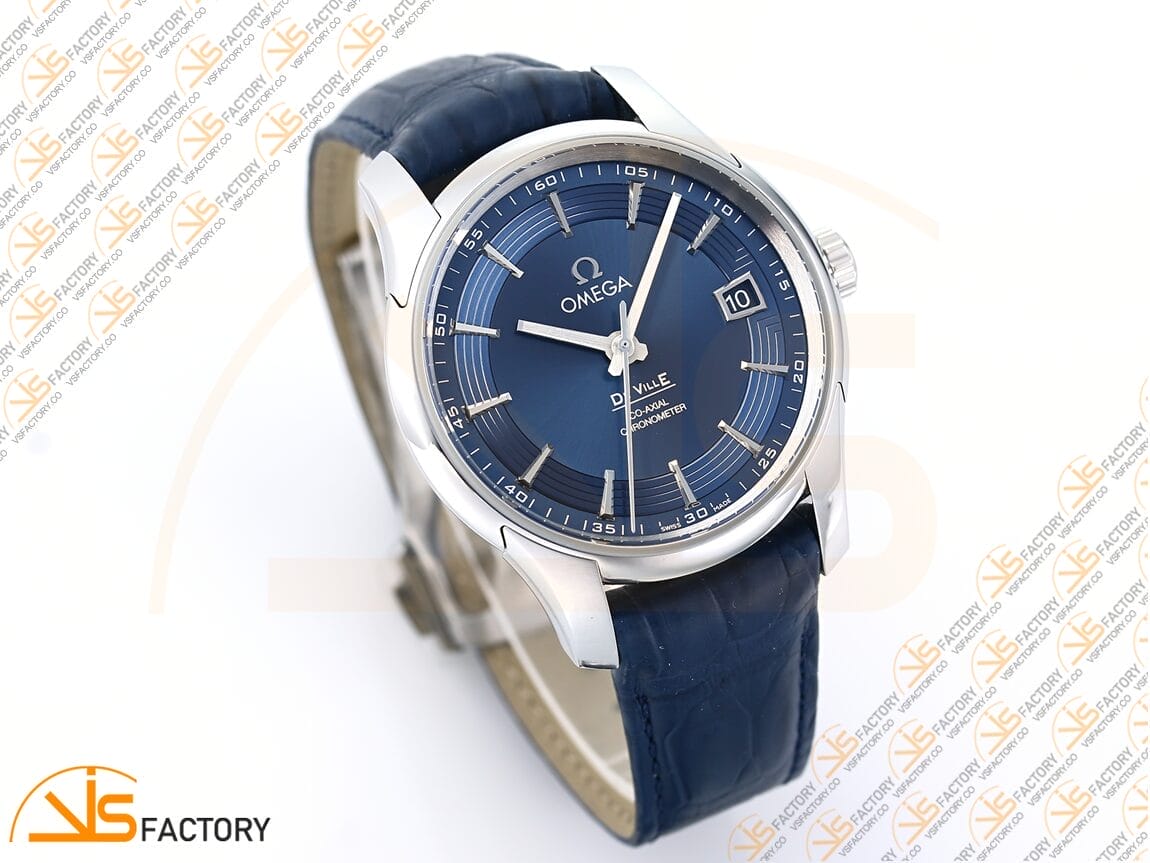 VSFactory (VSF) Omega De Ville Hour Vision 41mm Blue Dial Steel A8900 Movement - 图片 6