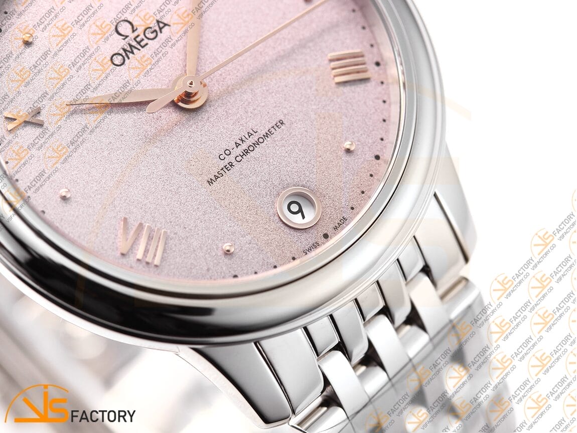 VSFactory (VSF) Omega De Ville Prestige 34mm Rose Grey Sandy Dial Steel A8800 Movement - 图片 8