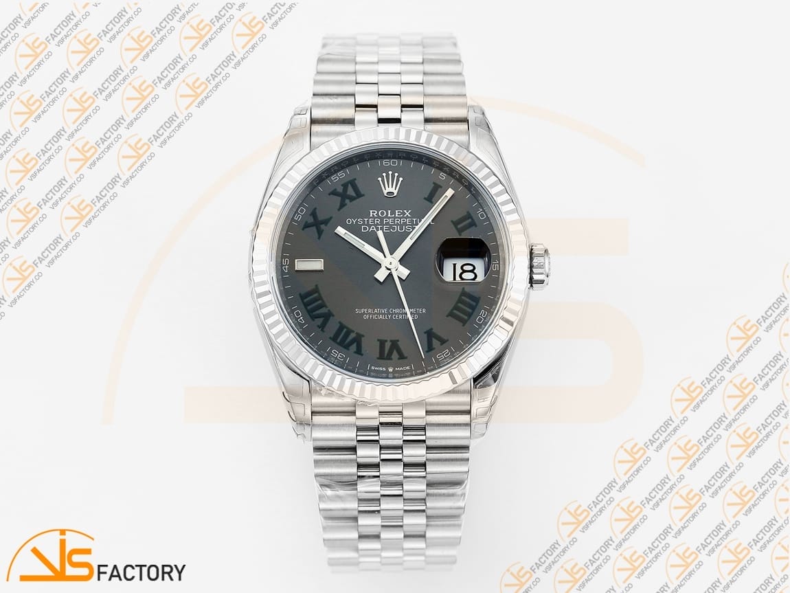 VSFactory (VSF) Rolex Datejust 36 116234 Gray Green Roman Dial – 904L Steel / VS3235 Movement - 图片 3