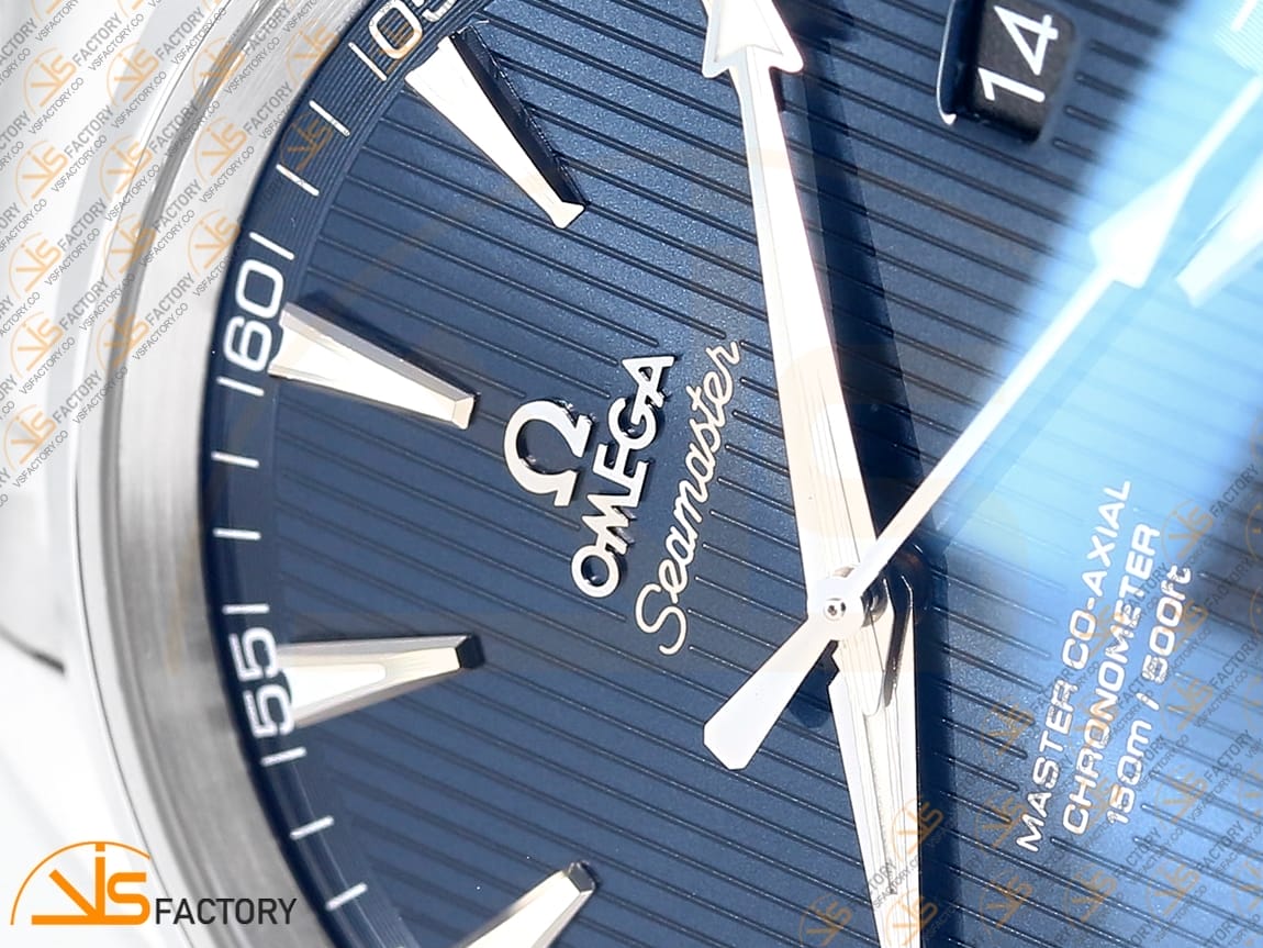 VSFactory (VSF) Omega Aqua Terra 150M Blue Textured Dial Steel A8500 Movement - 图片 7