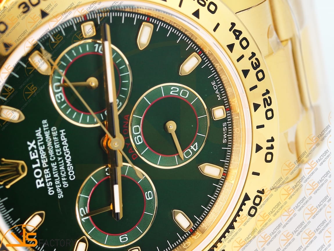 VS Factory Rolex Daytona 116508 Green Dial YG DD4130 Movement - 图片 10