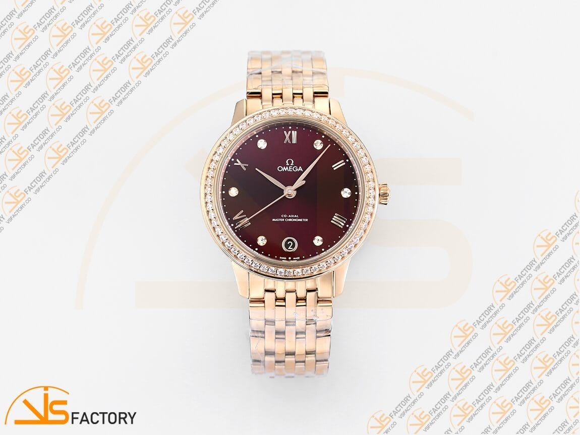 VSFactory (VSF) Omega De Ville Prestige 34mm Black Diamond Dial RG A8800 Movement - 图片 3