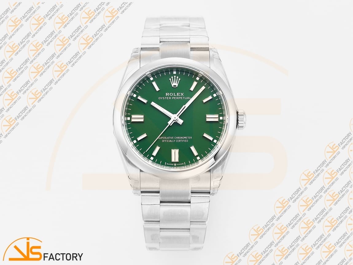 VSFactory (VSF) Rolex Oyster Perpetual 126000 Green Dial 904L Steel VS3230 Movement - 图片 3