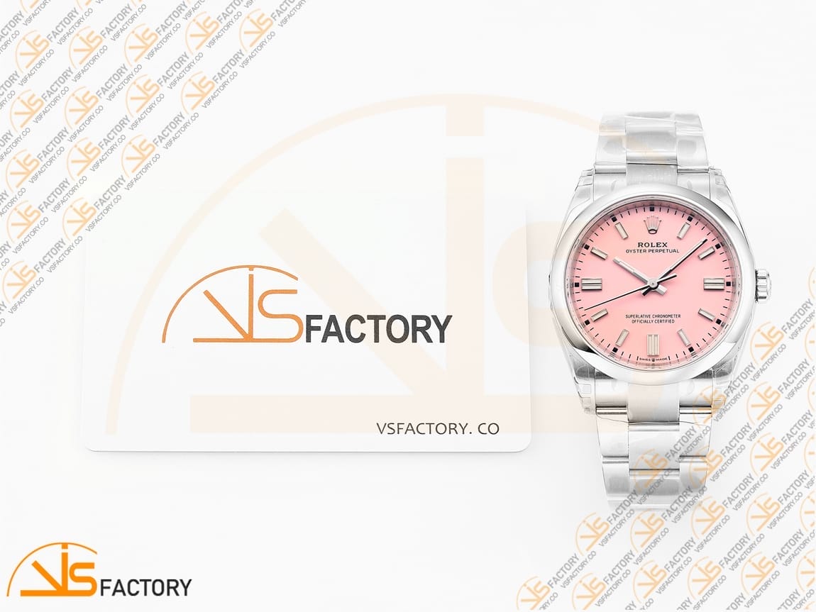 VSFactory (VSF) Rolex Oyster Perpetual 126000 Pink Dial 904L Steel VS3235 Movement - 图片 2