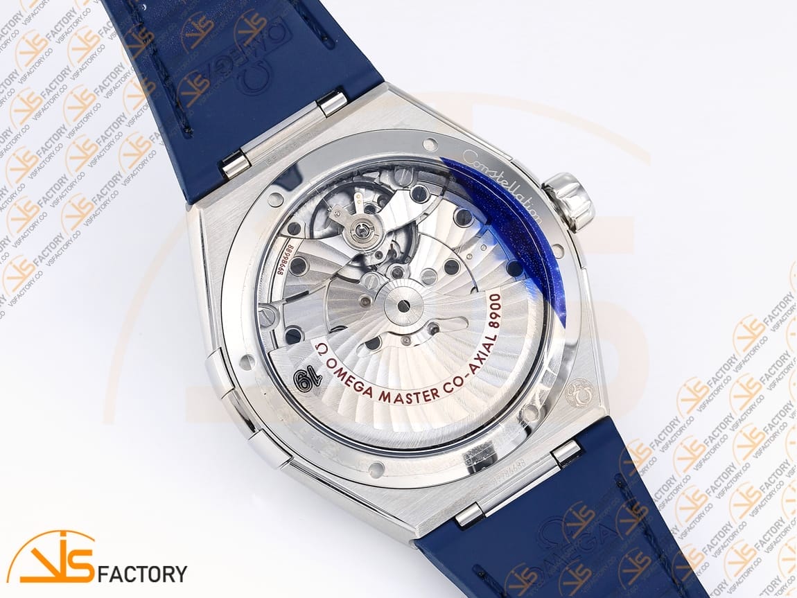 VSFactory (VSF) Omega Constellation Blue Ceramic Blue Dial YG Blue Rubber A8900 Movement - 图片 14