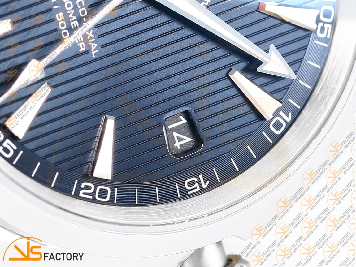 VSFactory (VSF) Omega Aqua Terra 150M Blue Textured Dial Steel A8500 Movement - 图片 8