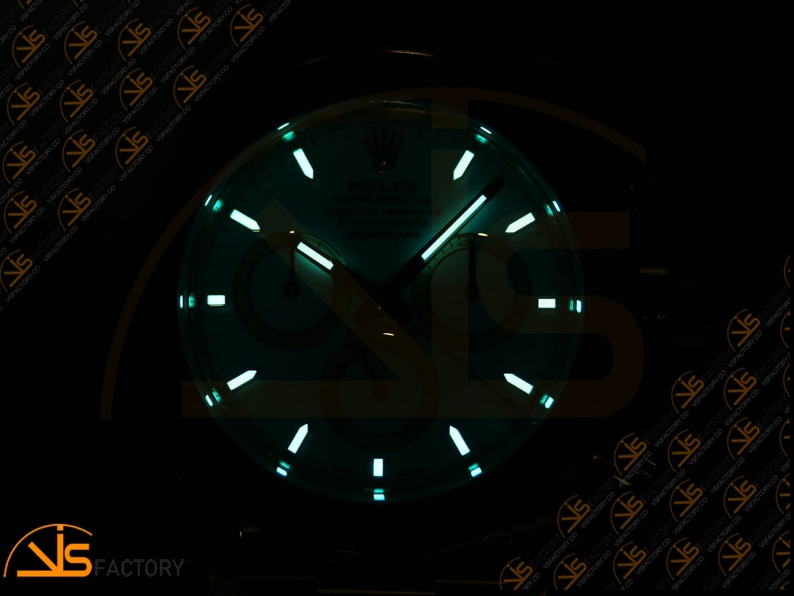 VS Factory Rolex Daytona 126518 White Dial YG Oysterflex Strap VS4131 Movement(Weighted) - 图片 19