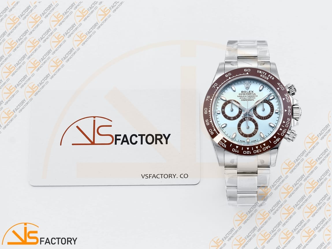 VS Factory Rolex Daytona 116506 Ice Blue Dial Brown Ceramic 904L Steel DD4130 Movement - 图片 2