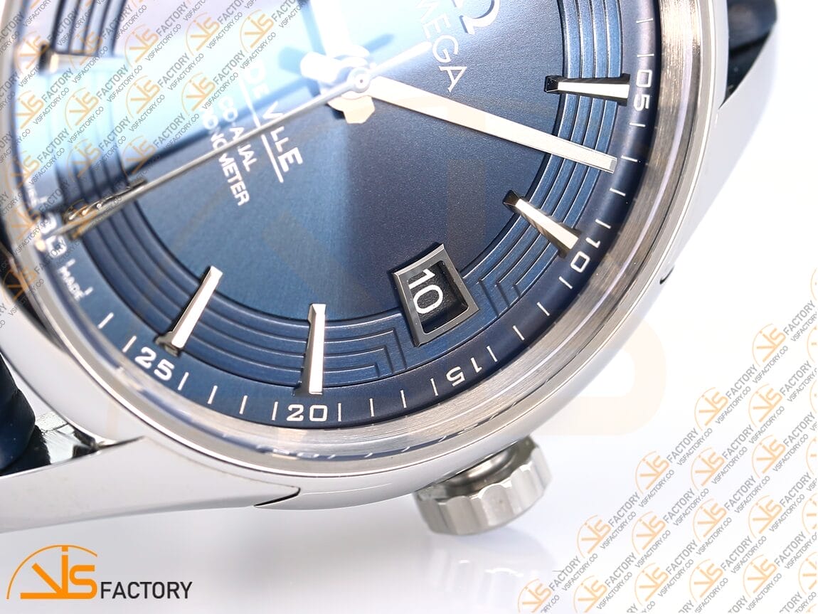 VSFactory (VSF) Omega De Ville Hour Vision 41mm Blue Dial Steel A8900 Movement - 图片 9