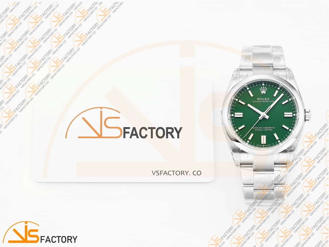 VSFactory (VSF) Rolex Oyster Perpetual 126000 Green Dial 904L Steel VS3230 Movement - 图片 2