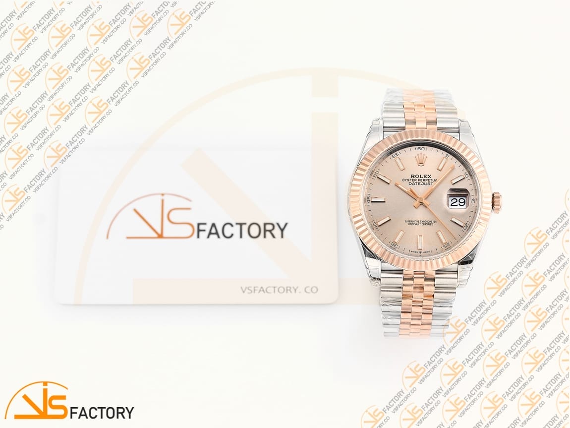 VSFactory (VSF) Rolex Datejust 41 126331 Rose Gold Dial – 904L Steel / VS3235 Movement - 图片 2