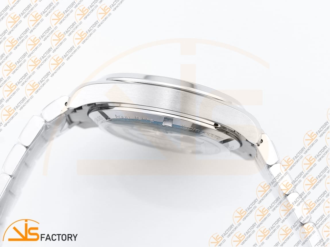 VSFactory (VSF) Omega Aqua Terra 150M White Textured Dial Blue Hands Steel A8500 Movement - 图片 10