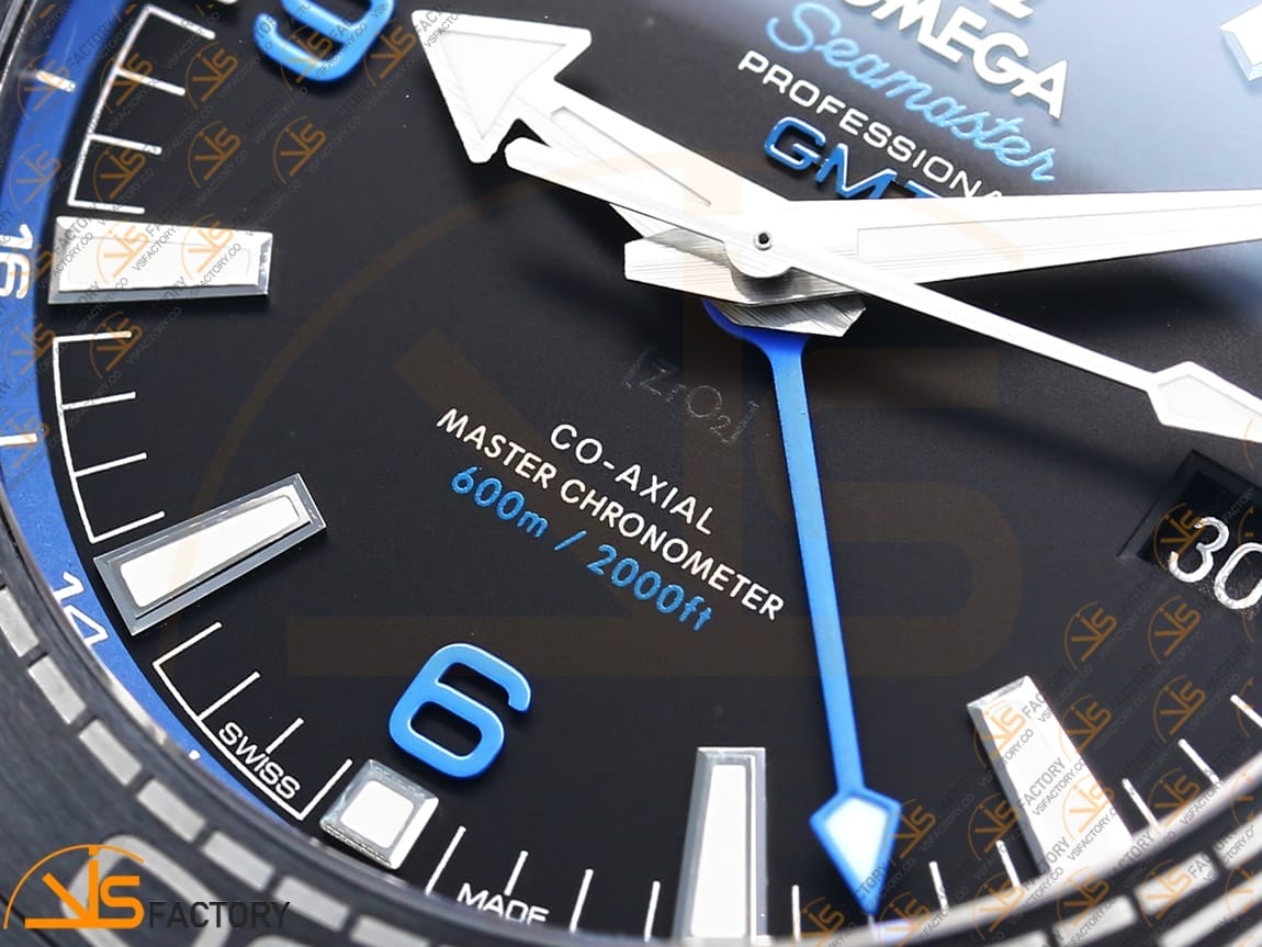 VSFactory (VSF) Omega Planet Ocean 45.5mm Deep Black Blue Dial Real Ceramic A8906 Movement - 图片 6
