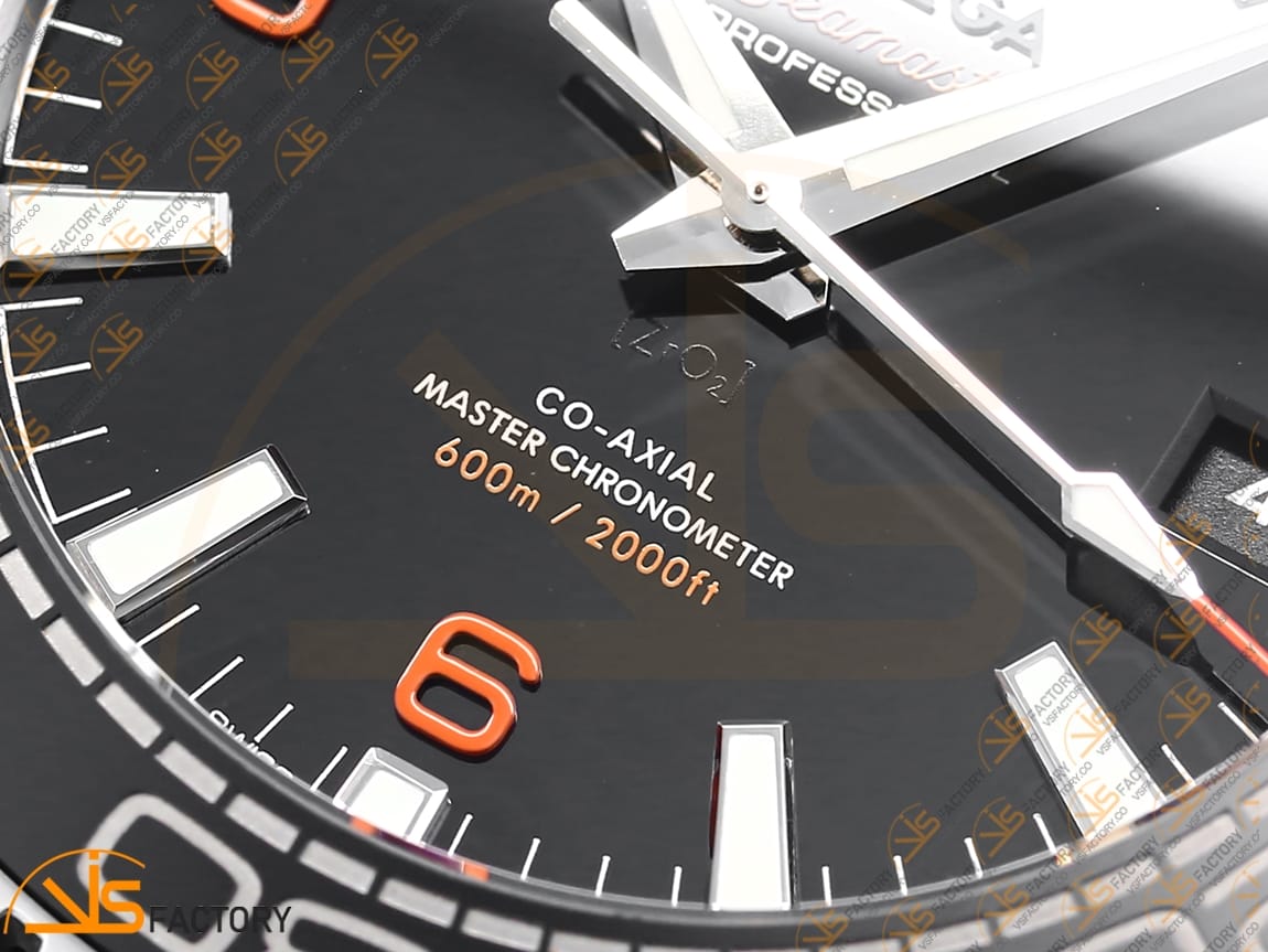 VSFactory (VSF) Omega Planet Ocean 43.5mm Black Dial Black Orange Bezel S A8900 Movement - 图片 8