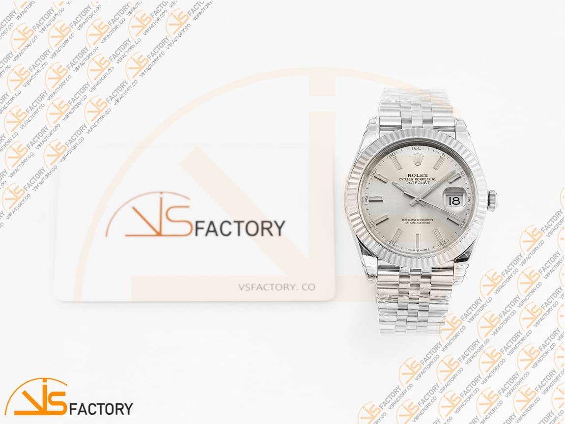 VSFactory (VSF) Rolex Datejust 41 126334 Silver Dial – 904L Steel / VS3235 Movement - 图片 2