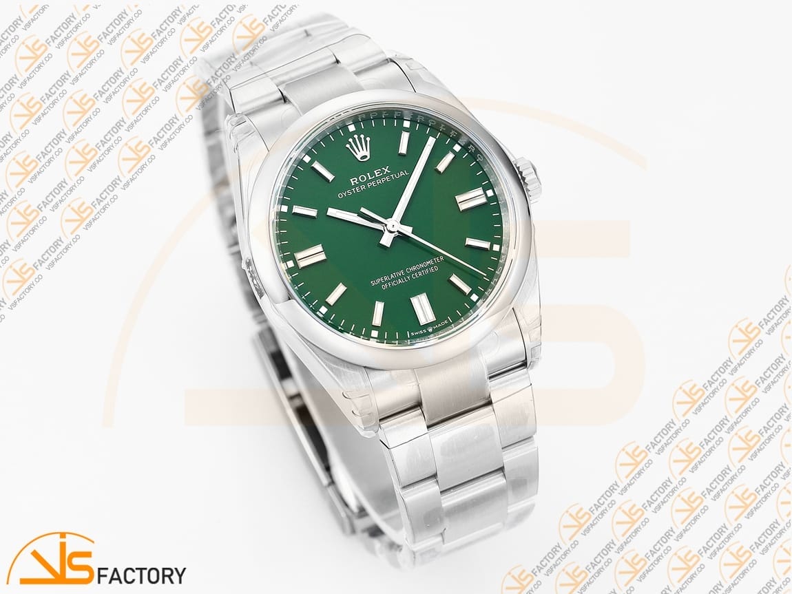 VSFactory (VSF) Rolex Oyster Perpetual 126000 Green Dial 904L Steel VS3230 Movement - 图片 5