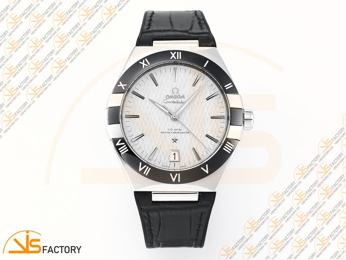 VSFactory (VSF) Omega Constellation Gray Dial Black Ceramic Steel A8900 Movement - 图片 3