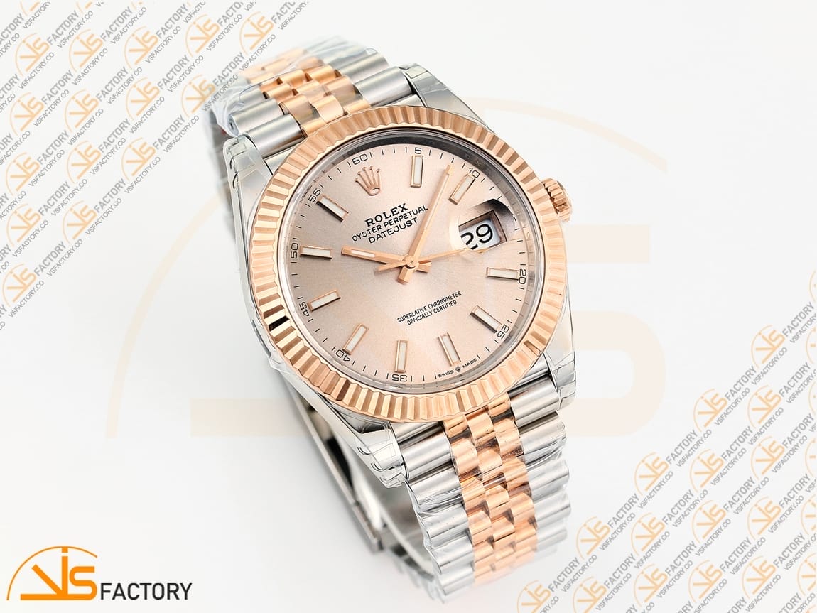VSFactory (VSF) Rolex Datejust 41 126331 Rose Gold Dial – 904L Steel / VS3235 Movement - 图片 5