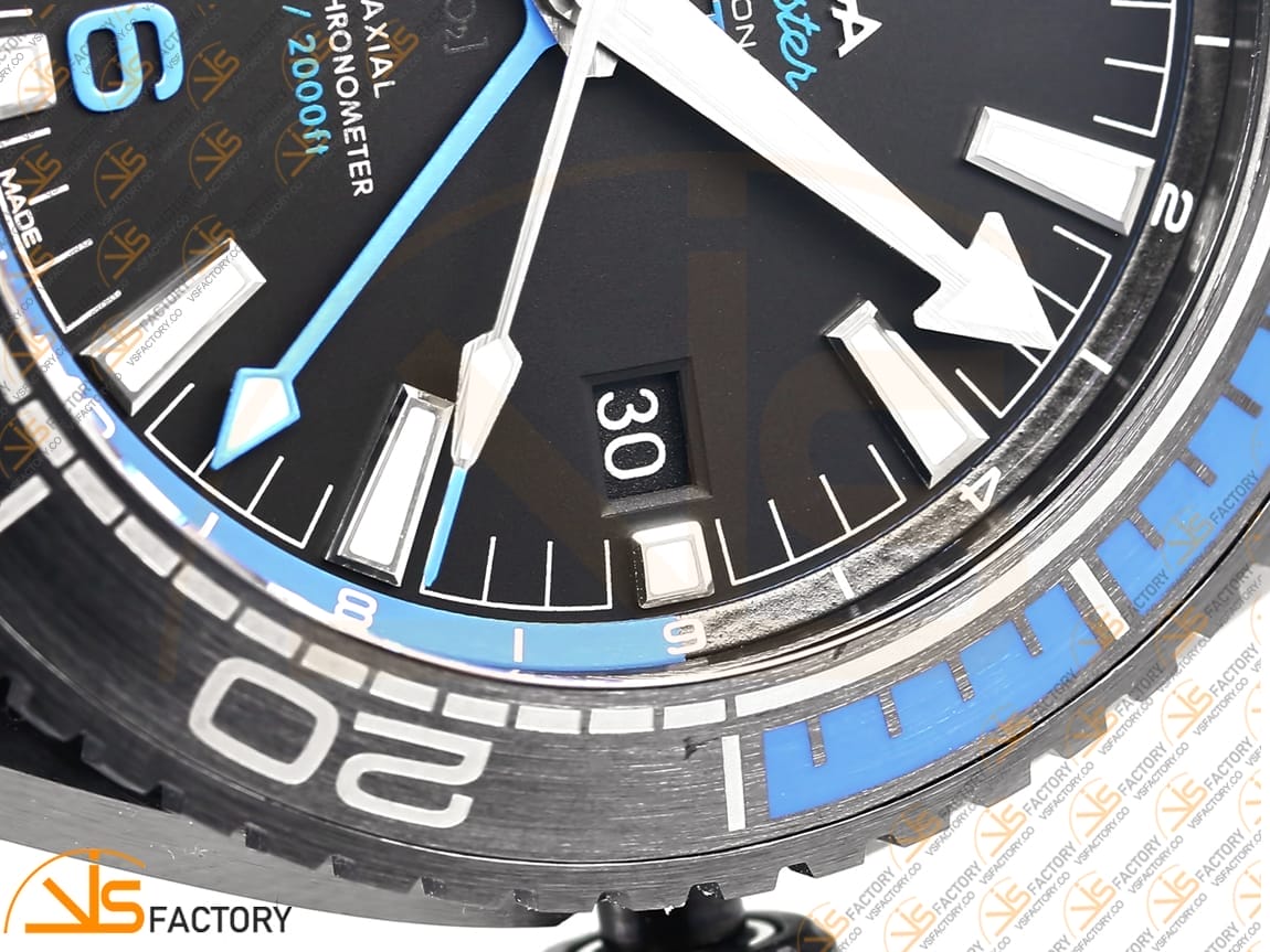 VSFactory (VSF) Omega Planet Ocean 45.5mm Deep Black Blue Dial Real Ceramic A8906 Movement - 图片 8