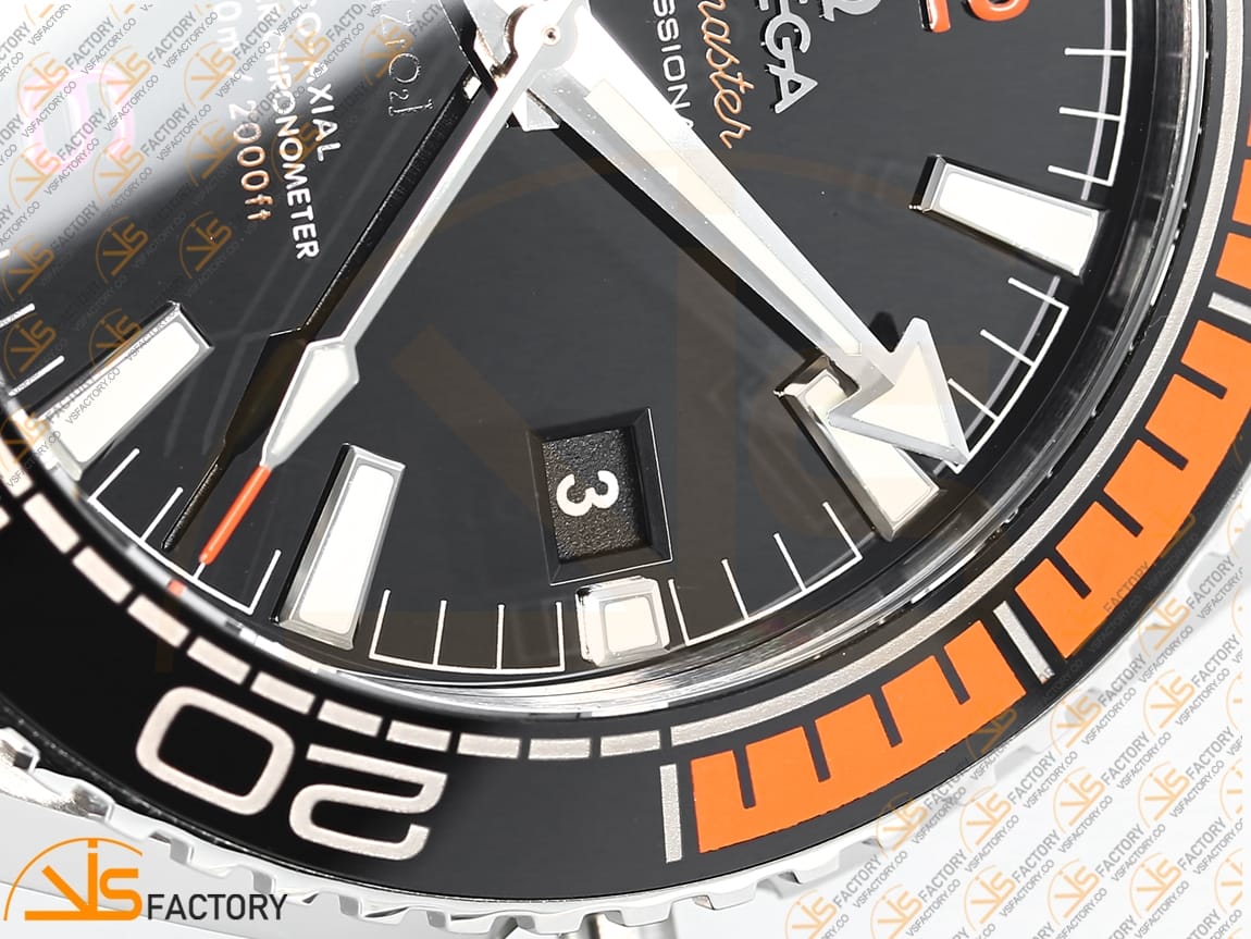 VSFactory (VSF) Omega Planet Ocean 43.5mm Black Dial Black Orange Bezel S A8900 Movement - 图片 6