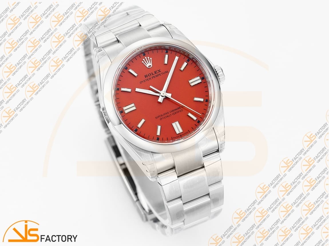 VSFactory (VSF) Rolex Oyster Perpetual 126000 Red Dial 904L Steel VS3230 Movement - 图片 5