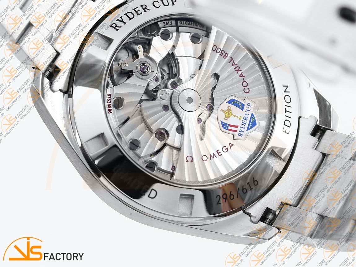 VSFactory (VSF) Omega Aqua Terra 150M White Textured Dial Blue Hands Steel A8500 Movement - 图片 13