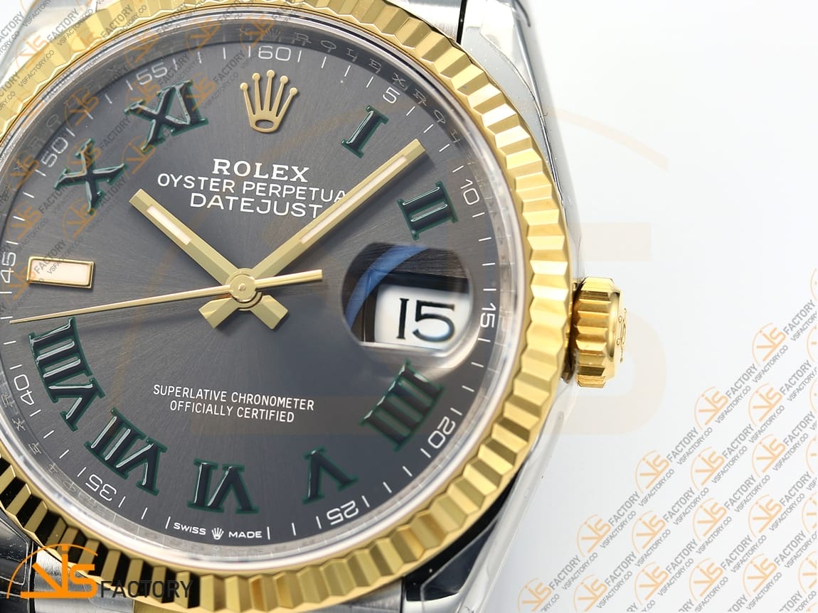 VSFactory (VSF) Rolex DateJust 36 Gray Dial 904L Steel Yellow Gold VS3235 Movement - 图片 7